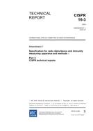 CISPR/TR 16-3 Amd.1 Ed. 2.0 en:2005