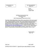 DOD SD-18 Notice 1 - Administrative