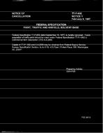 FED TT-P-85E Notice 1 - Cancellation
