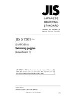 JIS S 7301:1992/AMENDMENT 1:2009